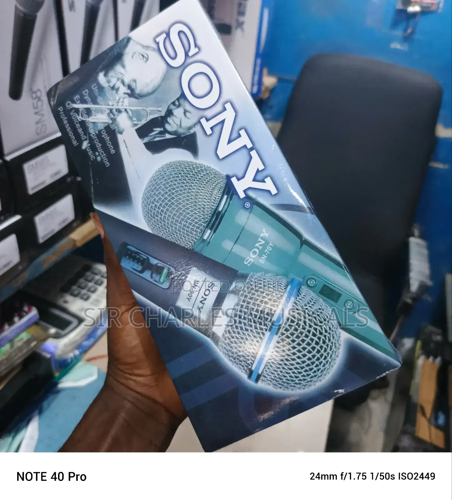 Original Sony SN-90Y Dynamic Wired Microphone