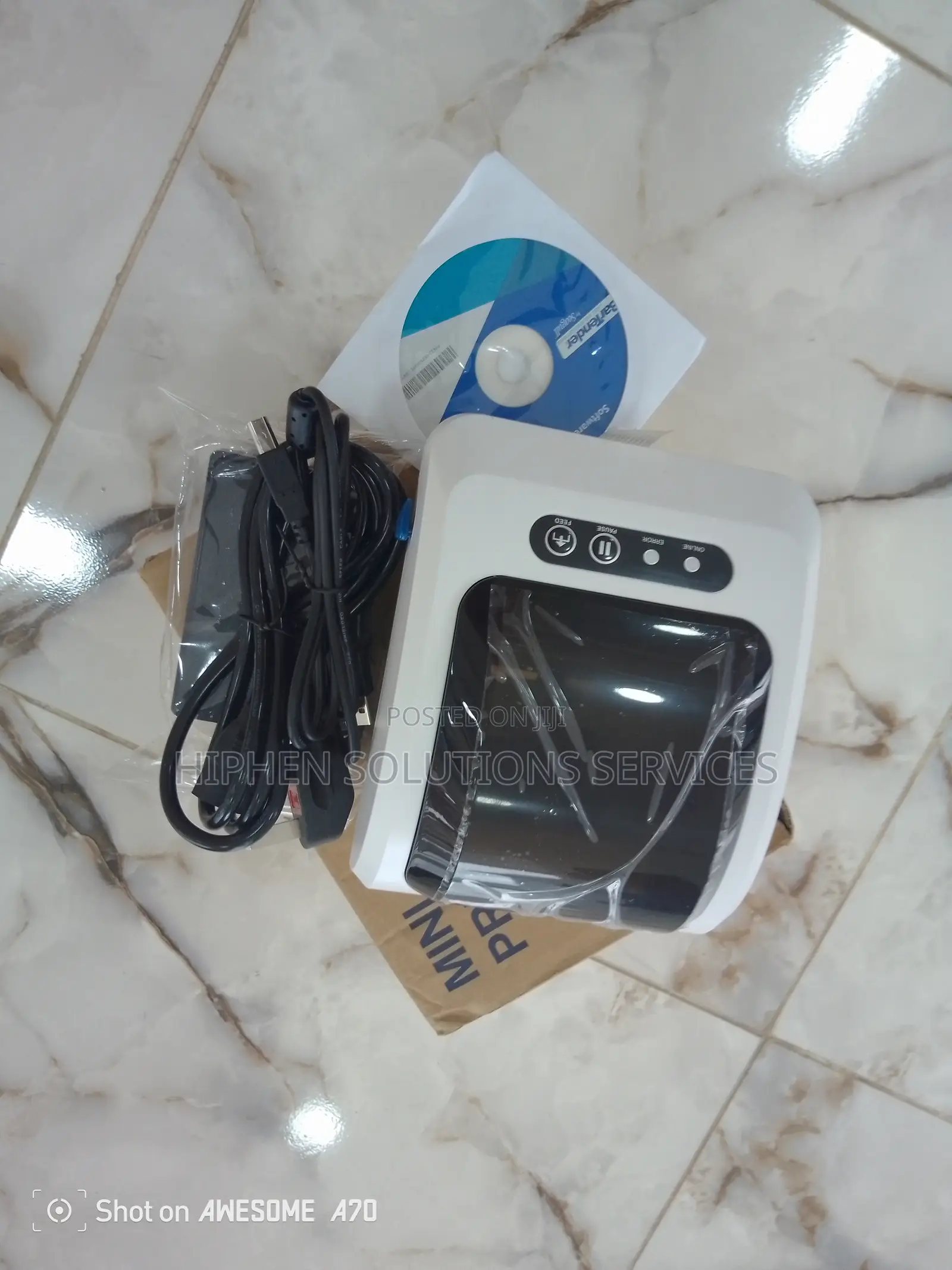 Thermal Receipt Label Printer Bar QR Code Sticker Machine