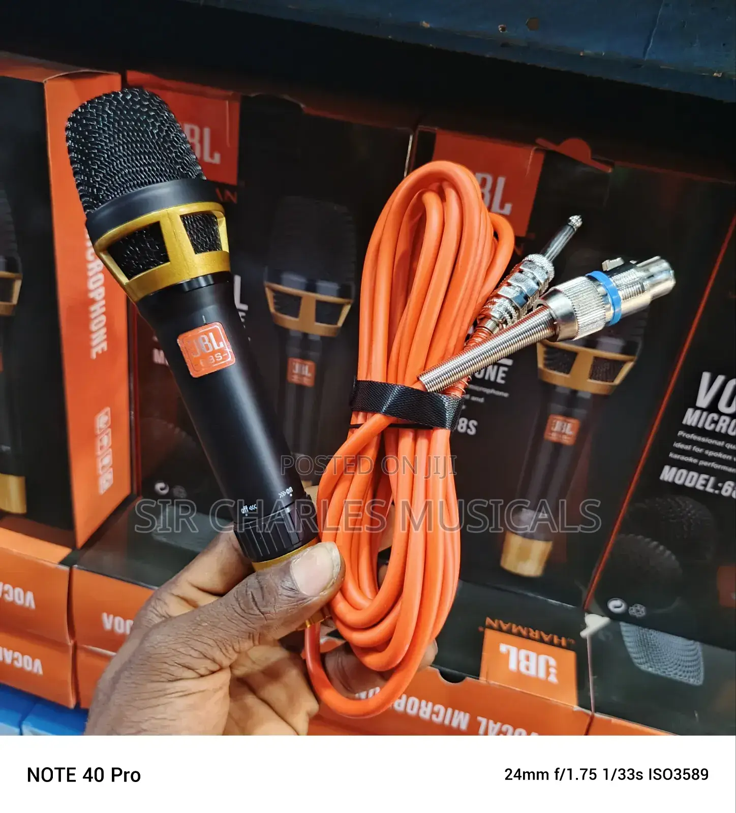 Original JBL 68S Professional Dynamic Wired Microphone