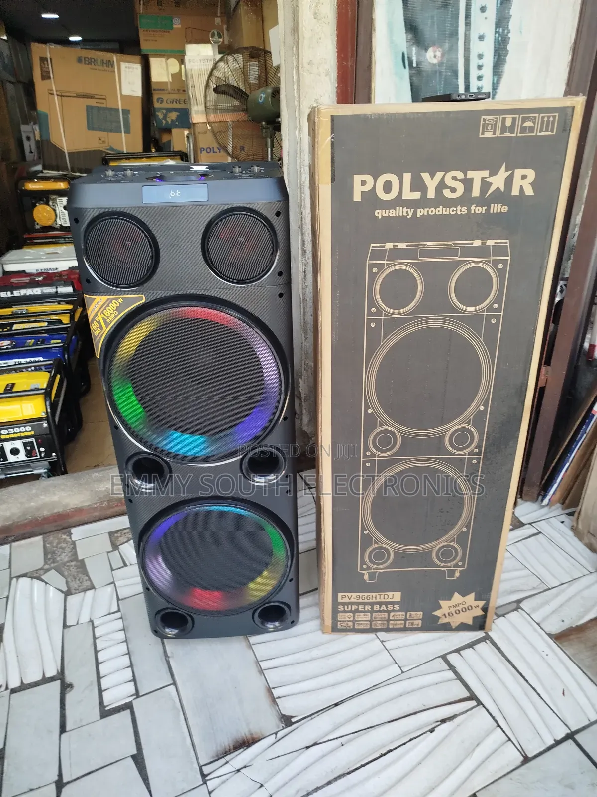 Polyster Bluetooth Speaker System With Dj Mixer