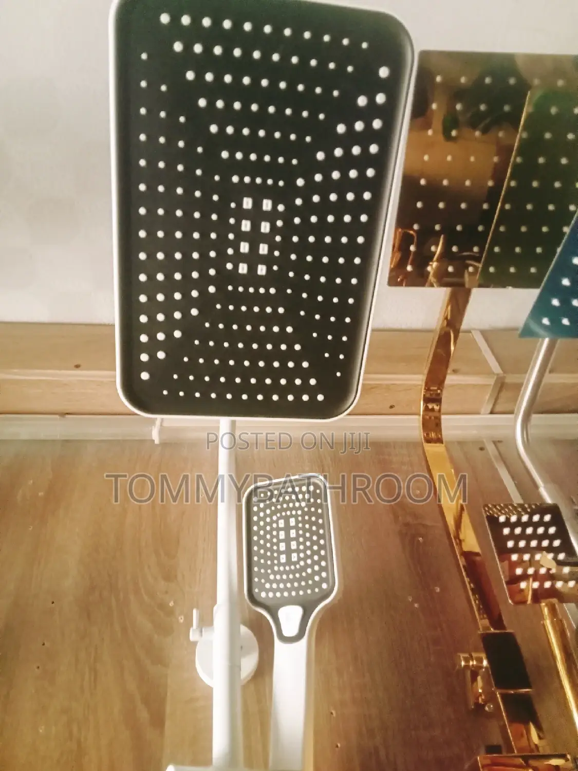 White Standing Shower