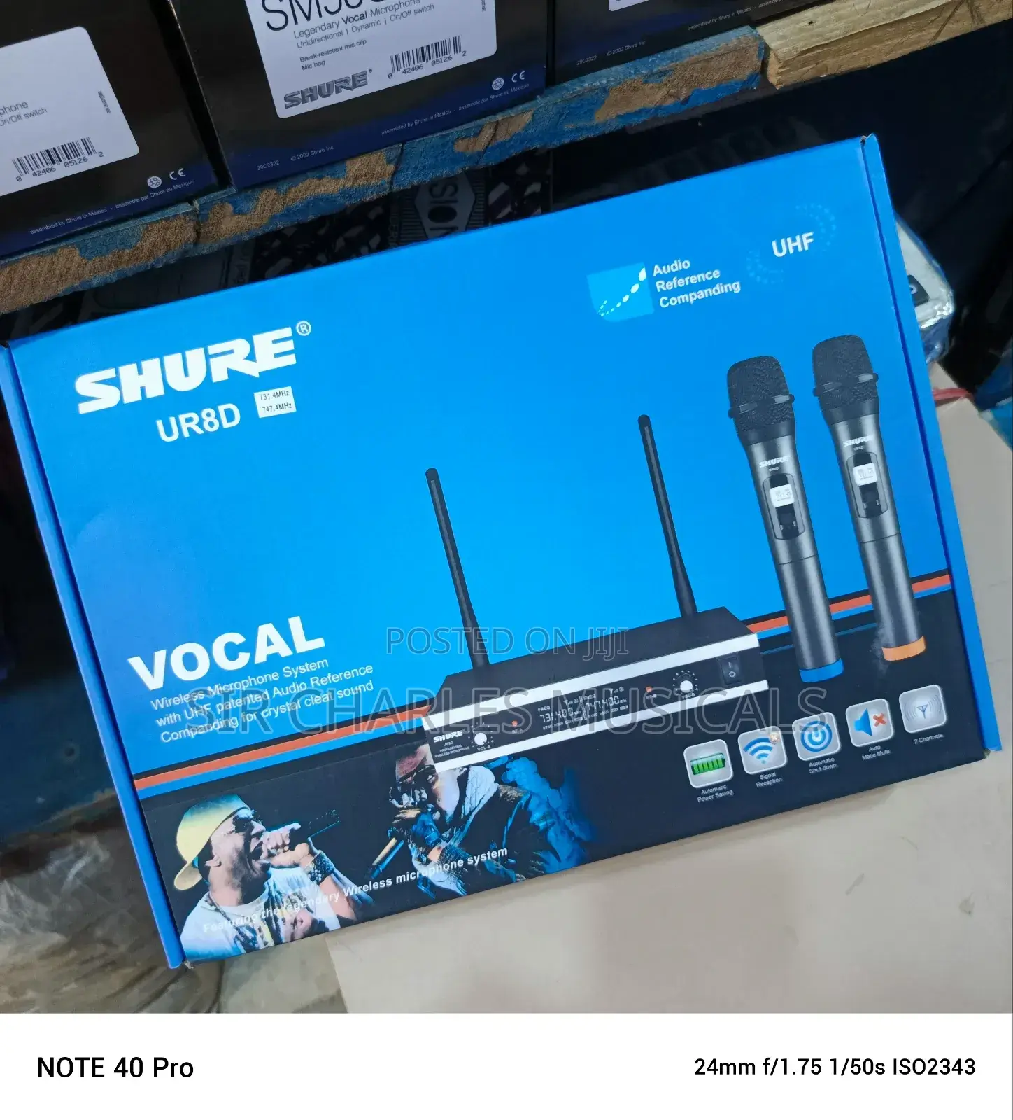 Original Shure UR8D Professional Wireless Microphone