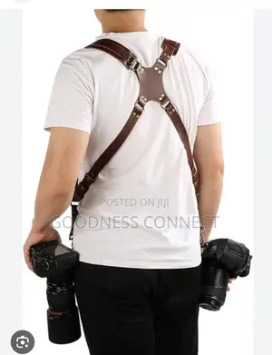 Camera Leather Double Strap