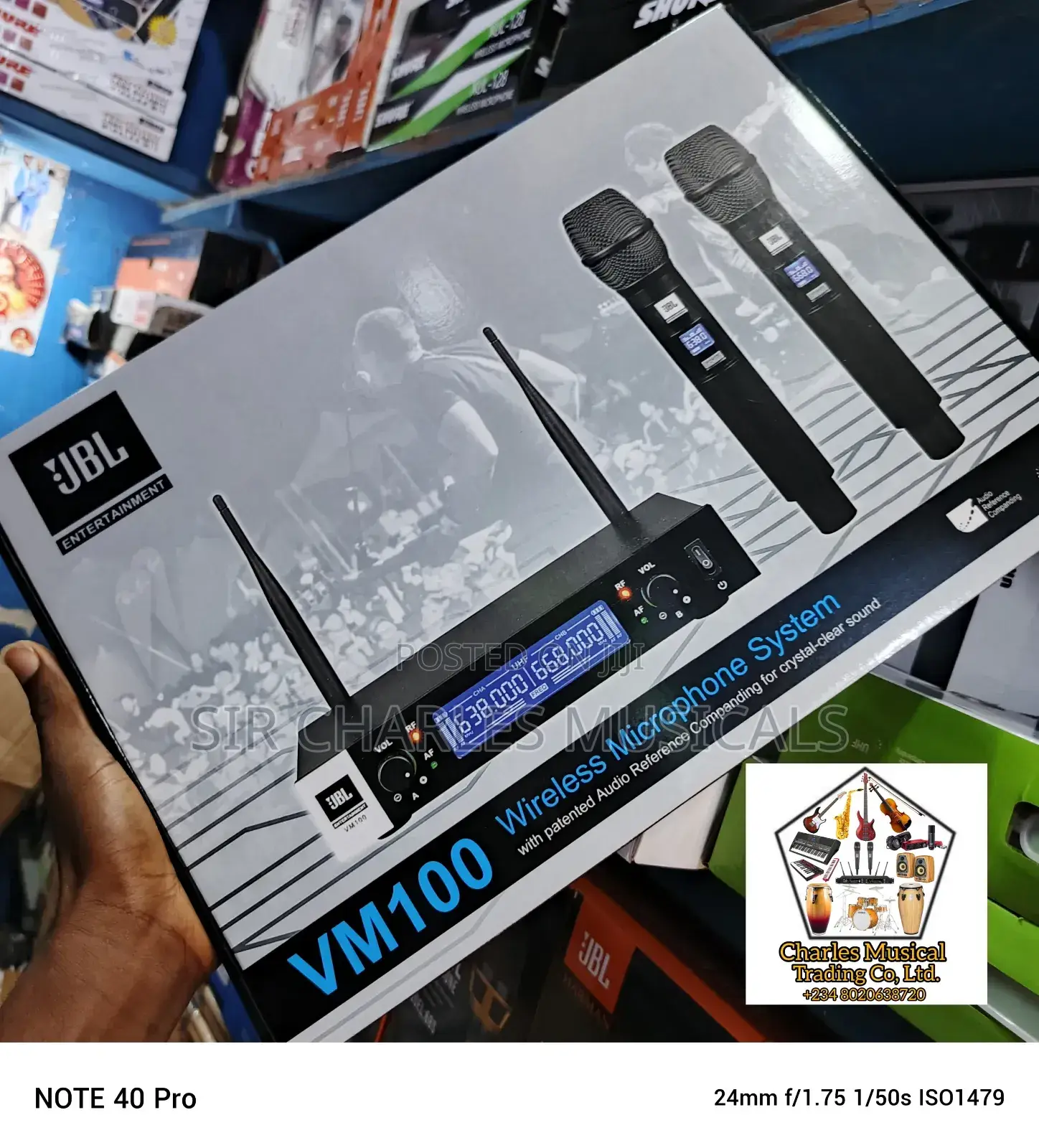 Original JBL VM-100 Professional Wireless Microphone