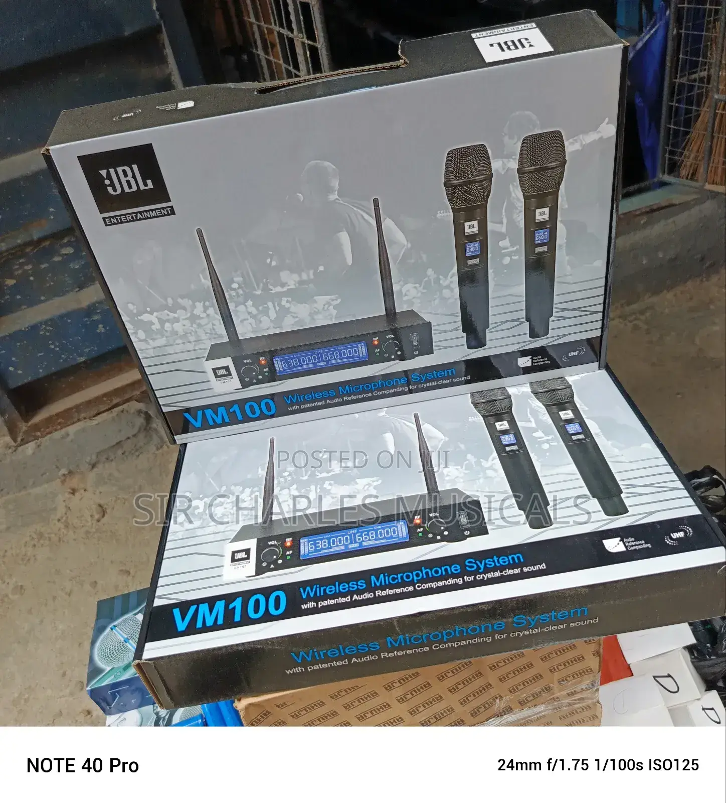 Original JBL VM-100 Professional Wireless Microphone