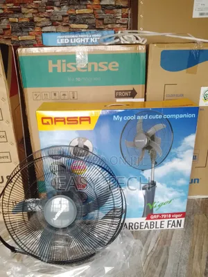 Photo - QASA (QPIF-7918) Brand New Rechargeable Standing Fan