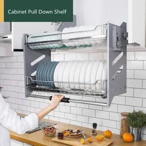 80cm Pull Down Kitchen Plate Rack
