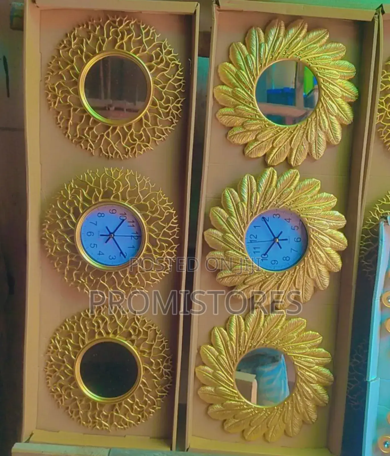 3 in 1 Wall Gold Decorating Clock.