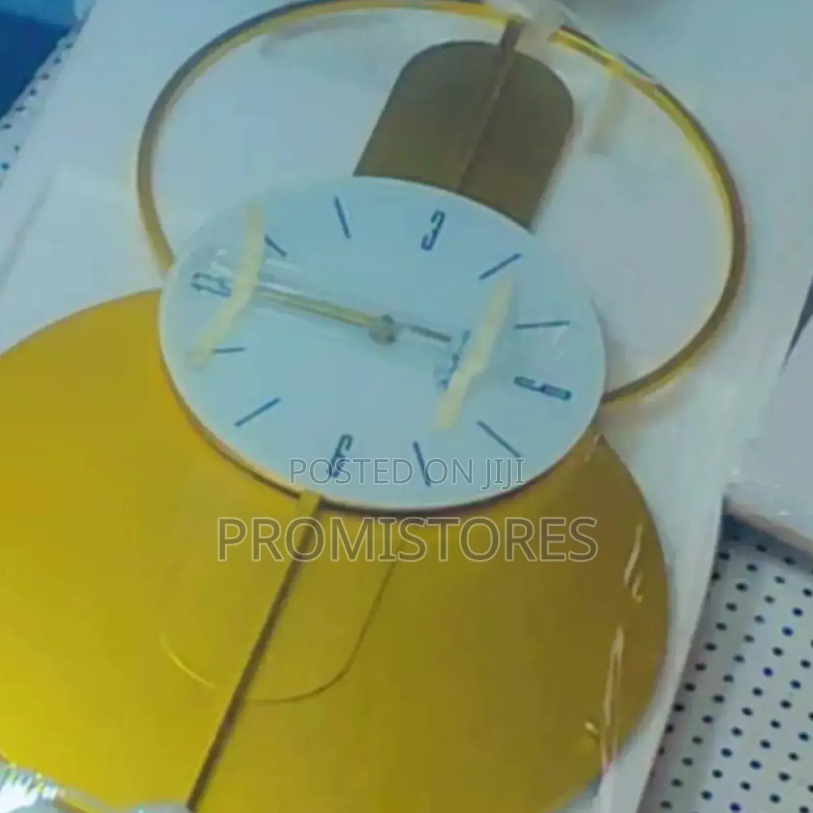 Wall Gold and White Decorative Clock