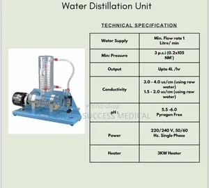 Water Distillation Unit All Glass