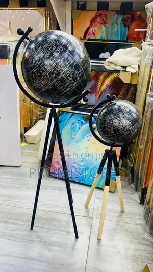 Gold World Map Decorative Design Big and Small.