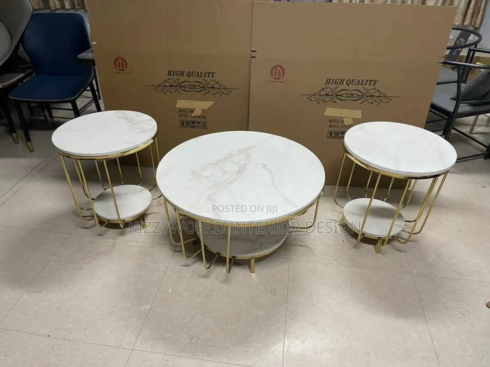Imported Set of Marble Table.