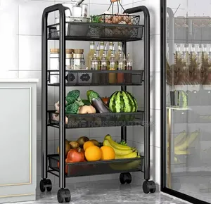 4layers Iron Multiple-Use Trolley Cart Organiser
