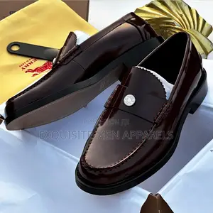 Original Burberry Wet Look Leathers Shoe for Men
