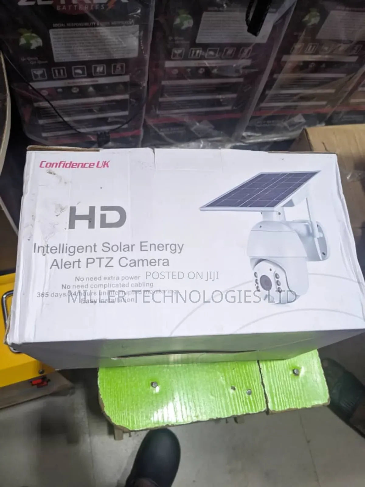Confidence Uk PTZ Solar Camera With Solar Panel