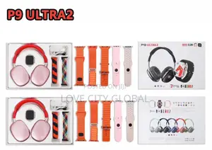 Ultra 2 Suit Big Amoled Smartwatch With 7 Strap TWS Headset
