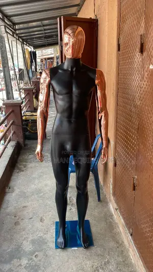Matt Black And Rose Gold Male Faceless Mannequin