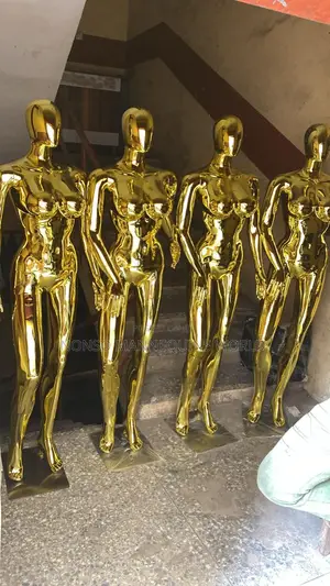 Yellow Gold Size 12 Gold Chrome Female Mannequin