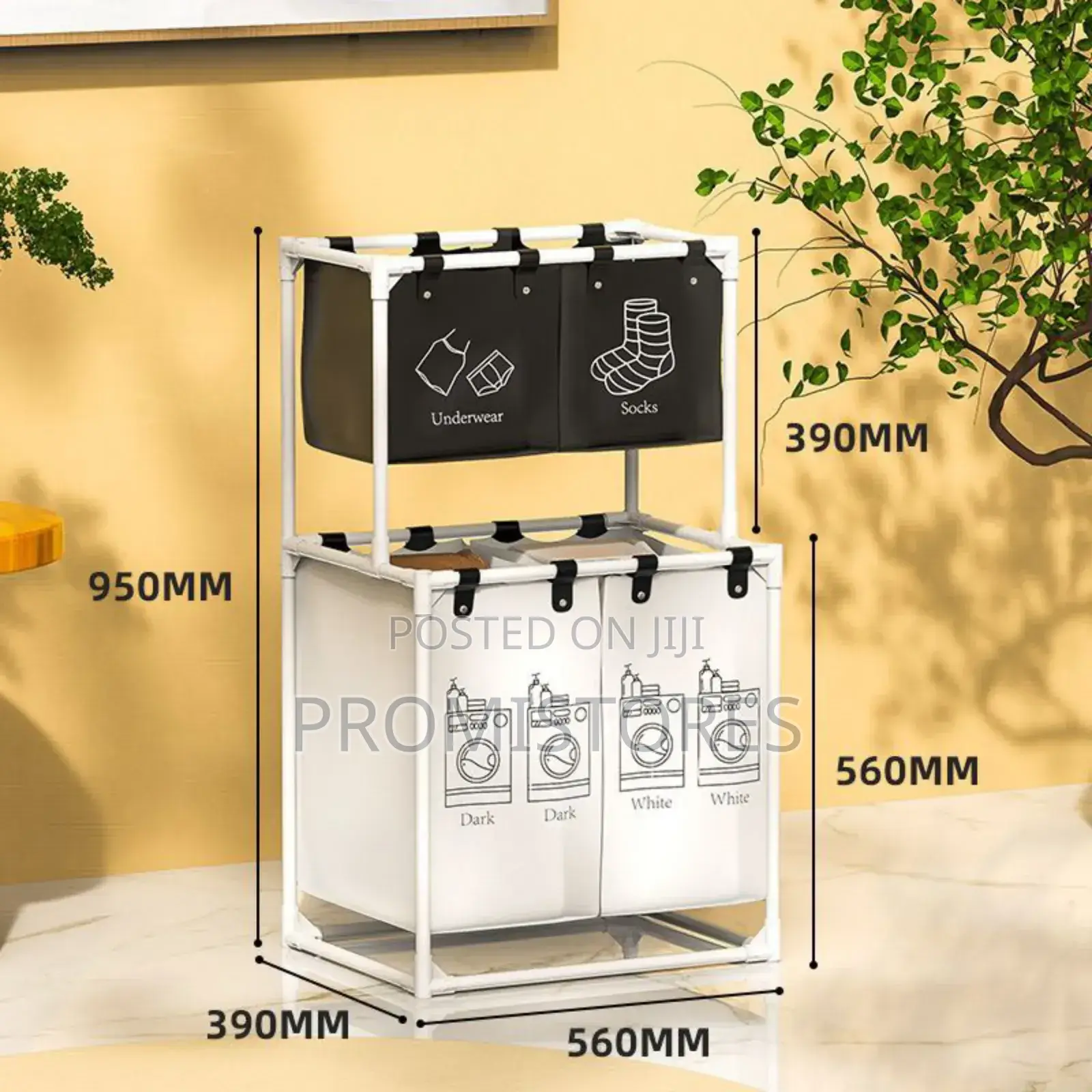 Double Layer Laundry Basket