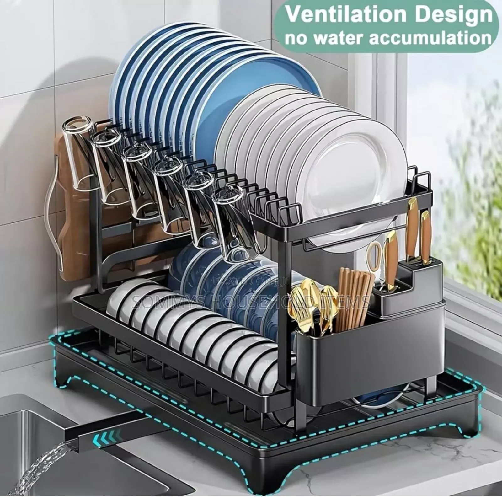 2tier Plate Draining Rack