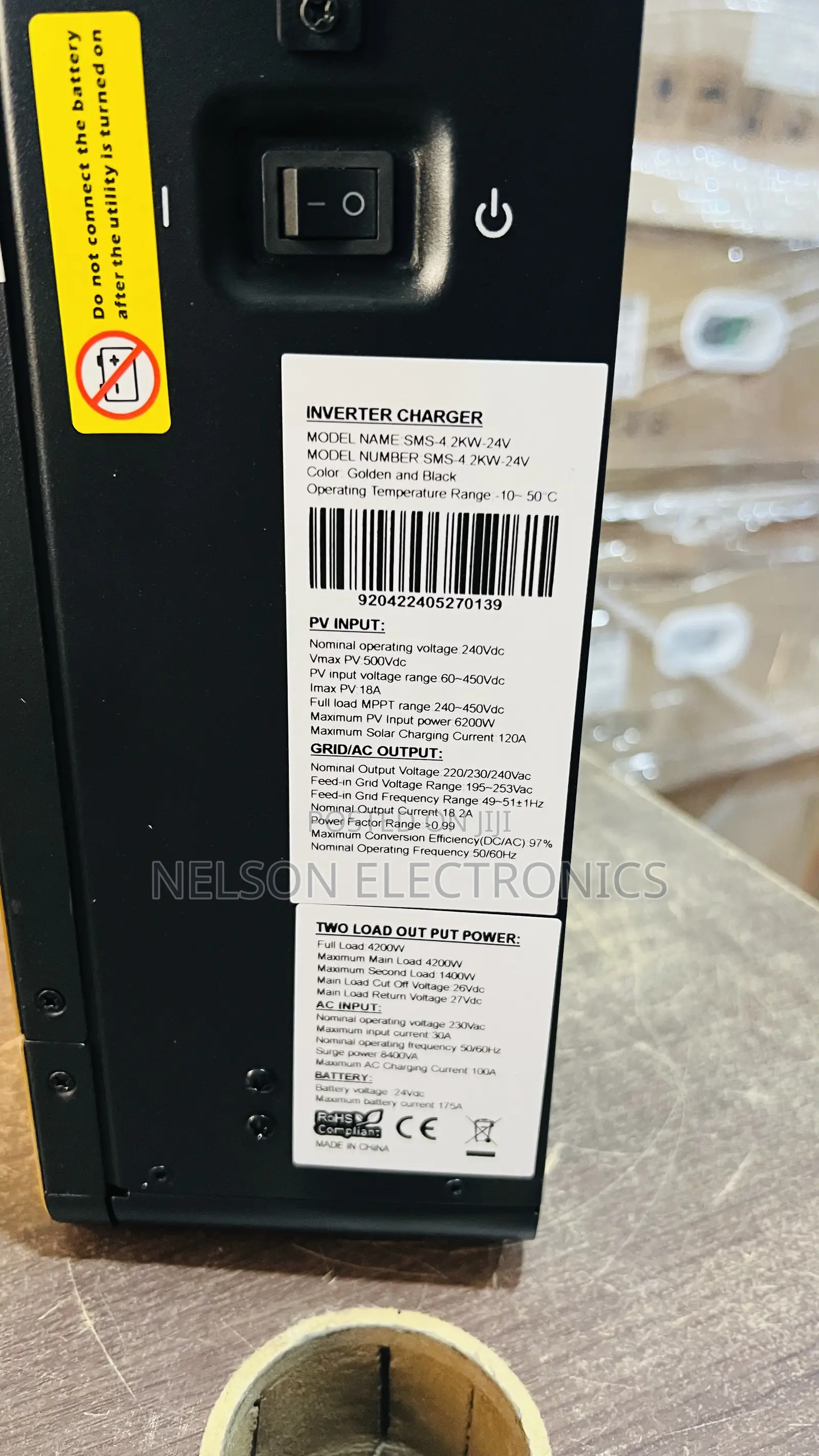 SMS Inverter 4.2kva Hybrid With 120A Charge Controller