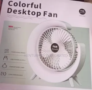 New Portable Cool Wind Colorful Desktop Fan