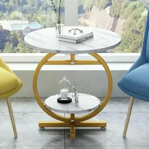 2-Layer Nordic Round Coffee Table ( in Different Colours )