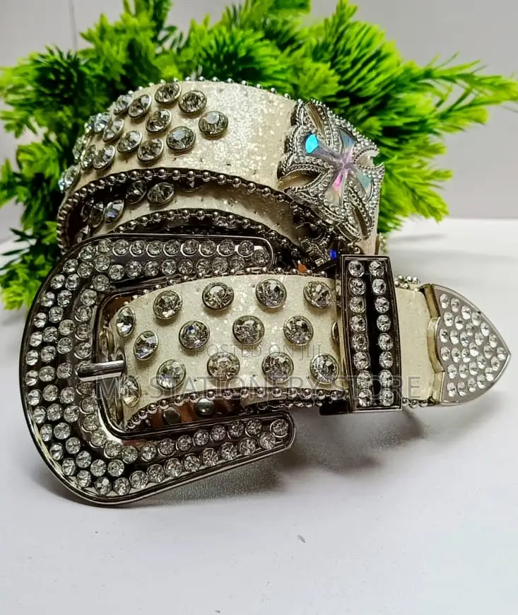 Rhinostone Thick Leader Luxury Belt
