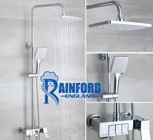 Rainford England Luxury Piano Shower Mixer (Silver)