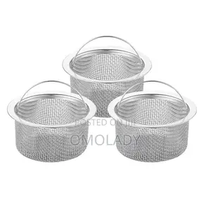 Stainless Steel Sink Strainer Basket Filter With Handle -1pc
