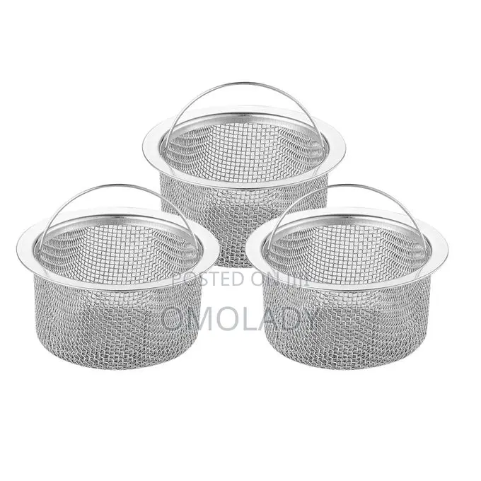 Stainless Steel Sink Strainer Basket Filter With Handle -1pc