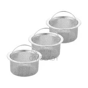 Stainless Steel Sink Strainer Basket Filter With Handle -1pc