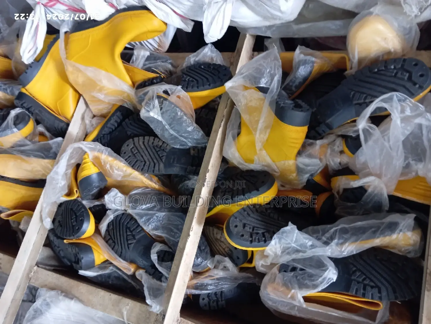 Yellow Safety Rain Boots