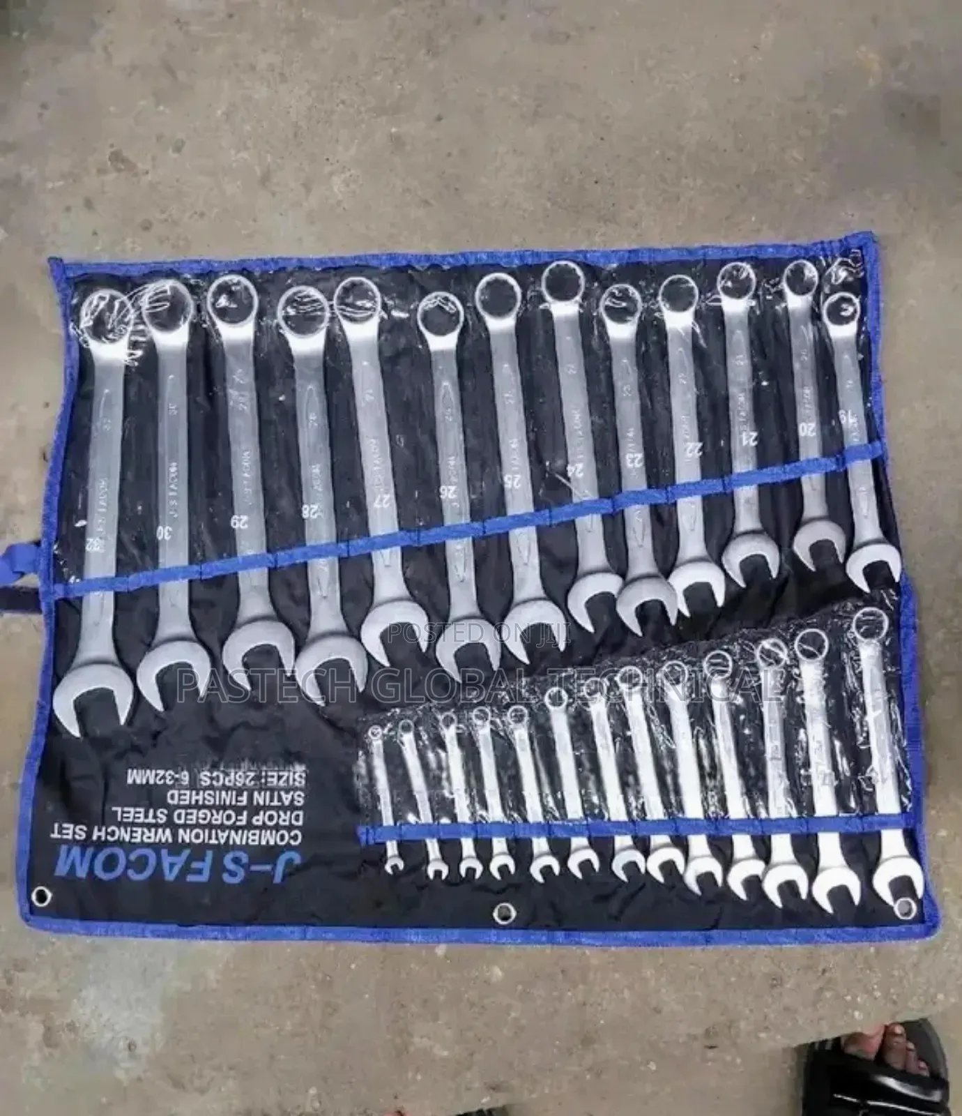 JS Falcon 6 to 32mm Combination Spanner Set