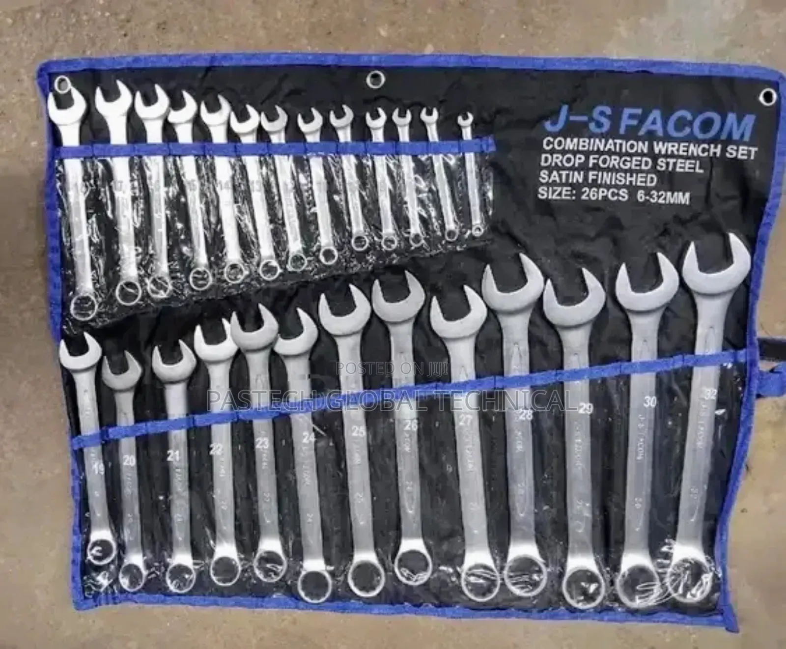 JS Falcon 6 to 32mm Combination Spanner Set