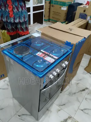 Maxi 50*50 Gas Cooker (3 Gas Burners + 1 Electric Hotplate 