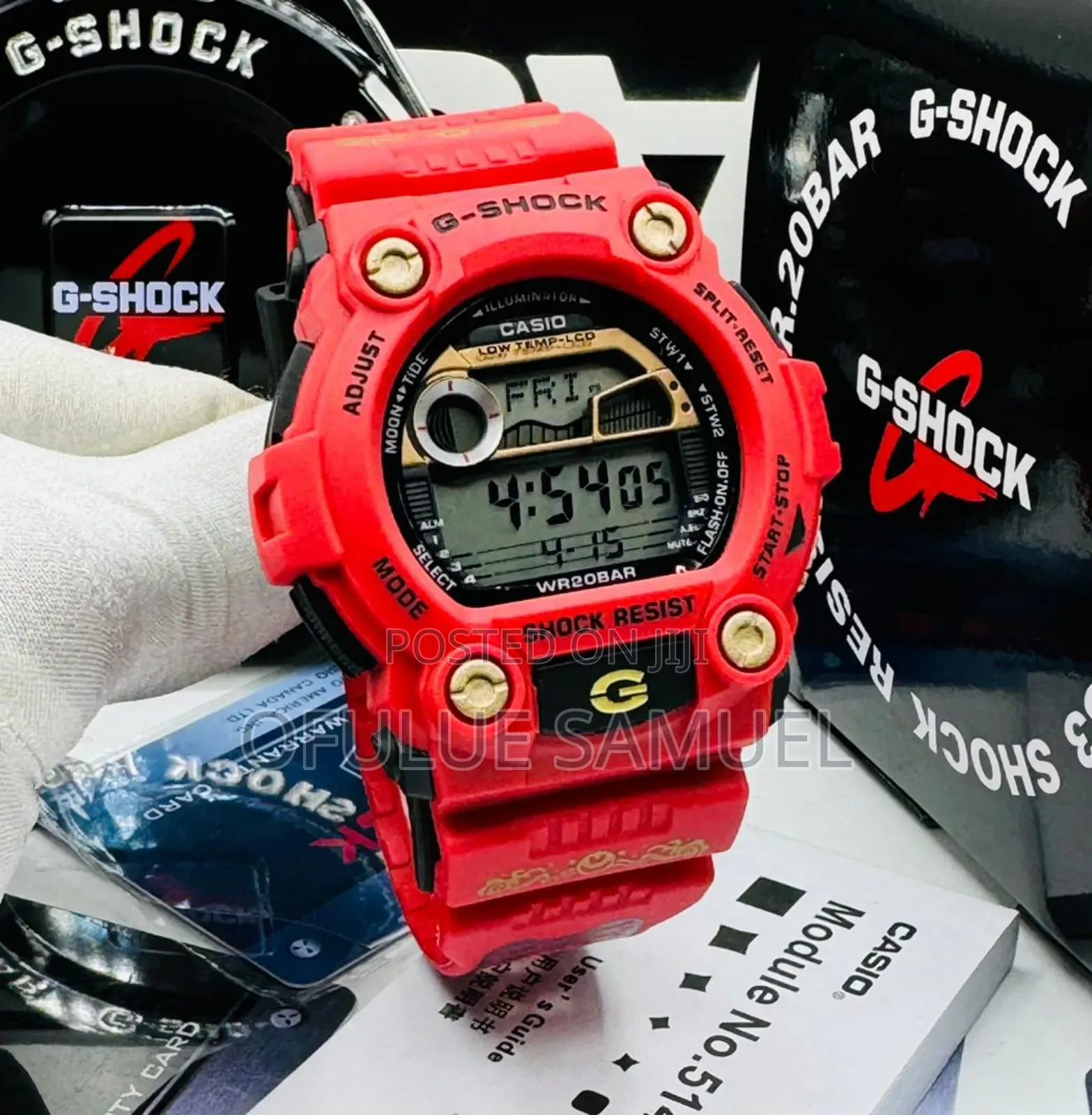 Gshock Rubber Strap Wristwatch