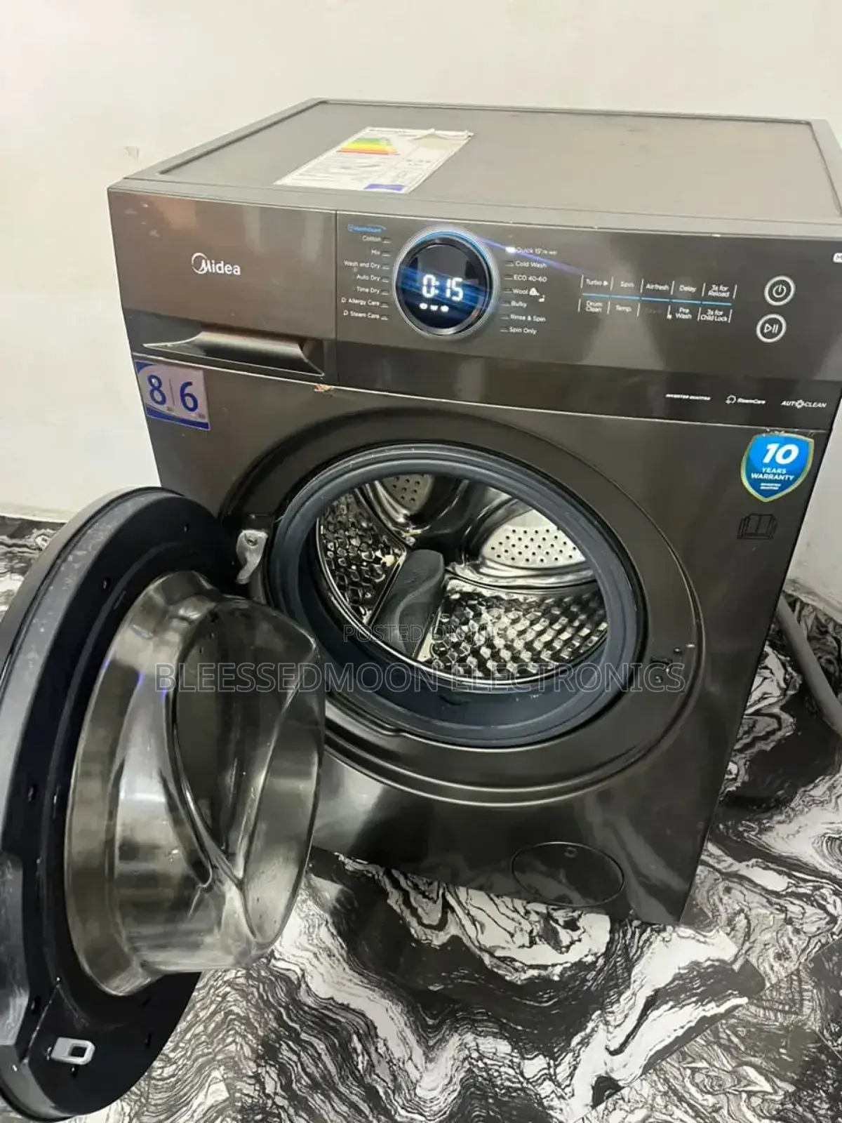 Midea Front Loading Washing Machine 10kg Automatic Low Volta