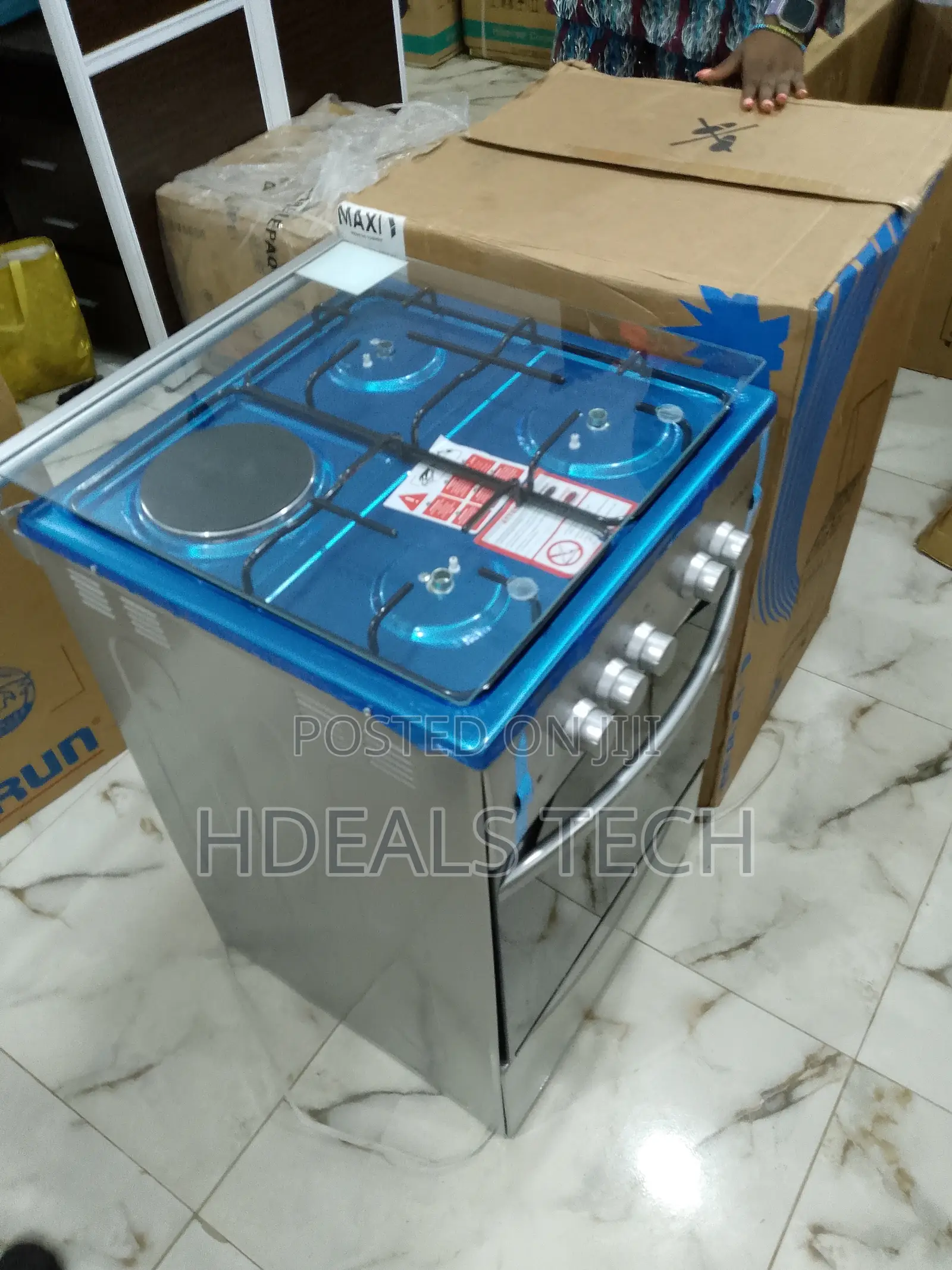 Maxi Free Standing Gas Cooker 3 Burner + 1 