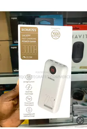 30000mah Romoss Fast Charging Power Bank 22.5w