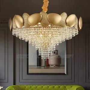 Gold Plated Jewelry Crystal Chandalier