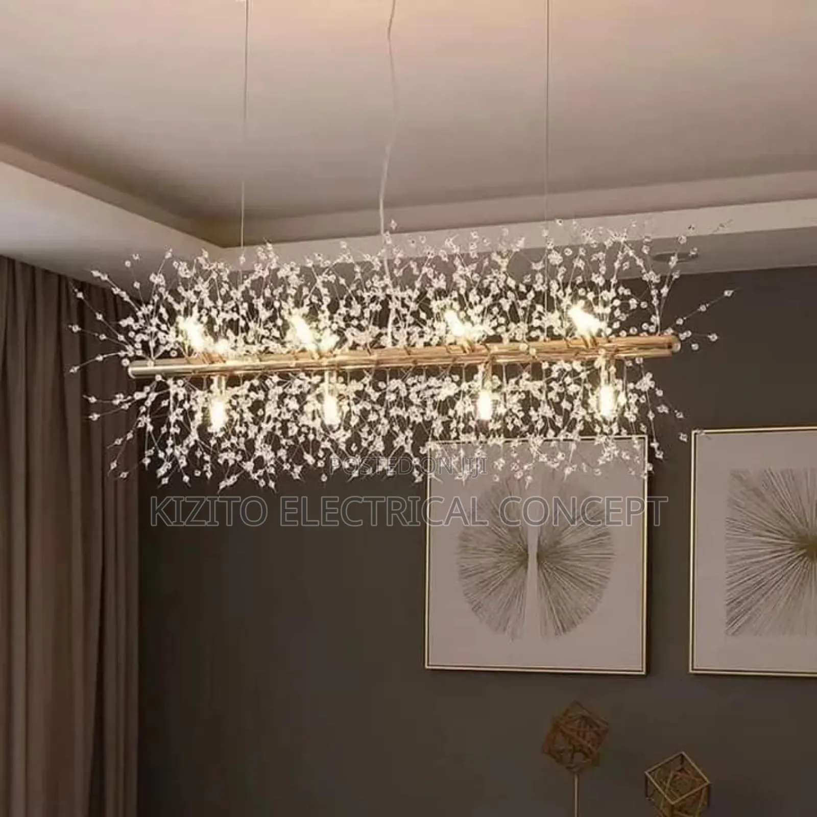 DANDELION LED Crystal Chandalier Fixture Light