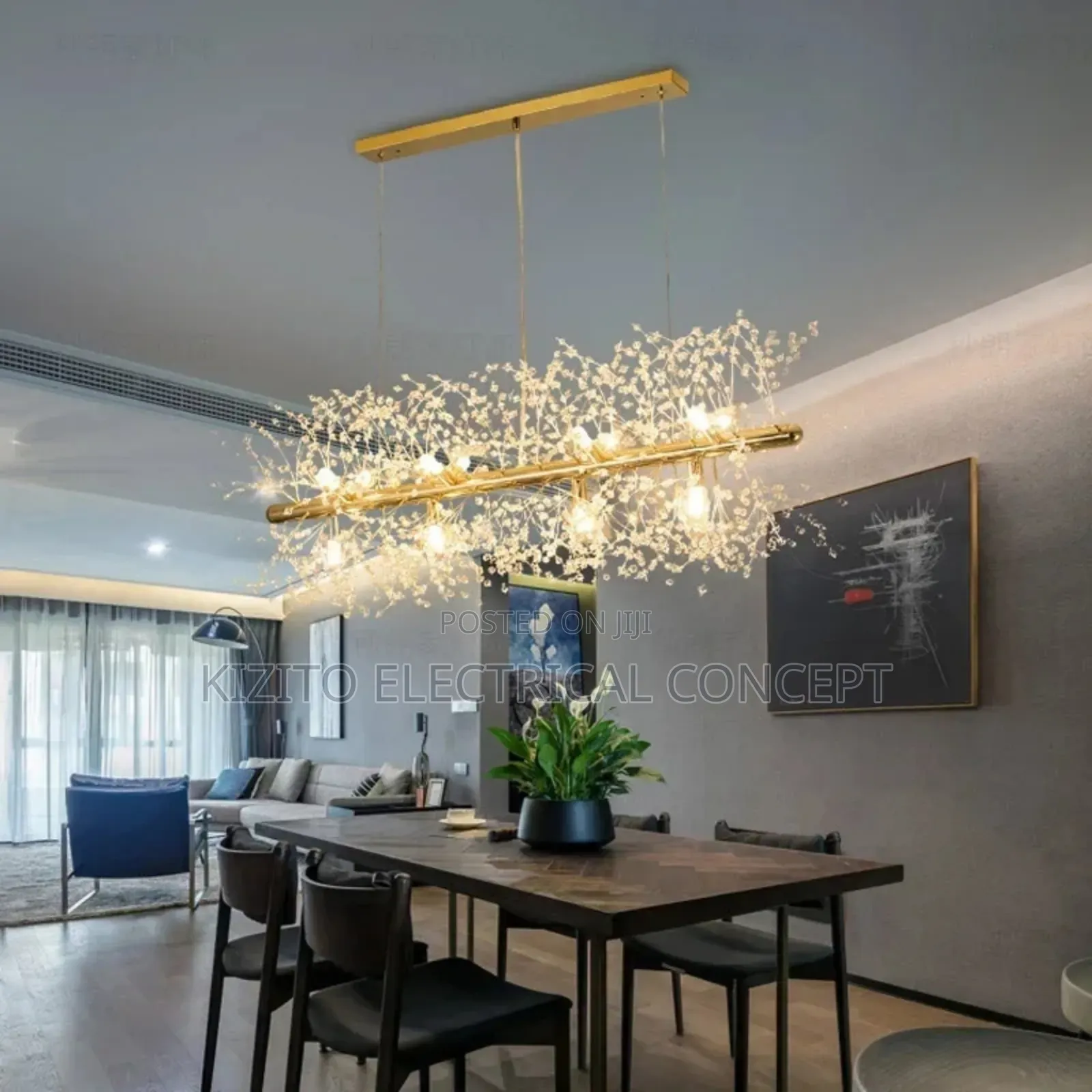 DANDELION LED Crystal Chandalier Fixture Light