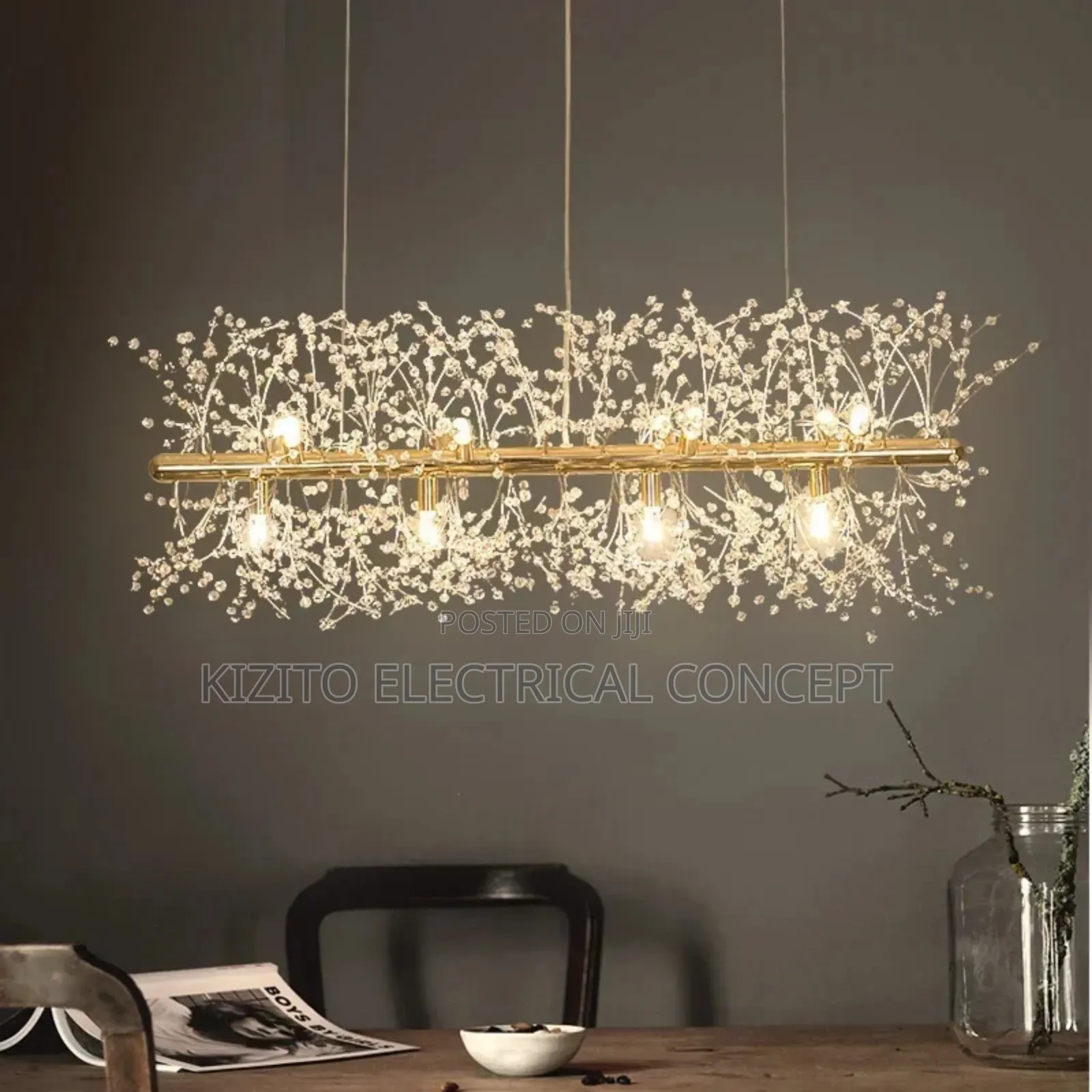 DANDELION LED Crystal Chandalier Fixture Light