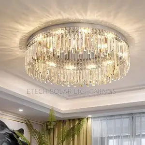 Round Light Luxury Led Ceiling Chandelier Light
