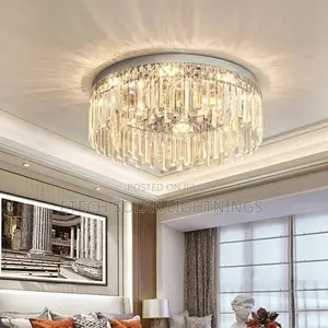 Round Light Luxury Led Ceiling Chandelier Light
