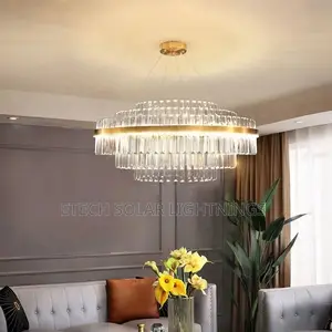Modern Led Ceiling Hanging Crystal Chandelier Light