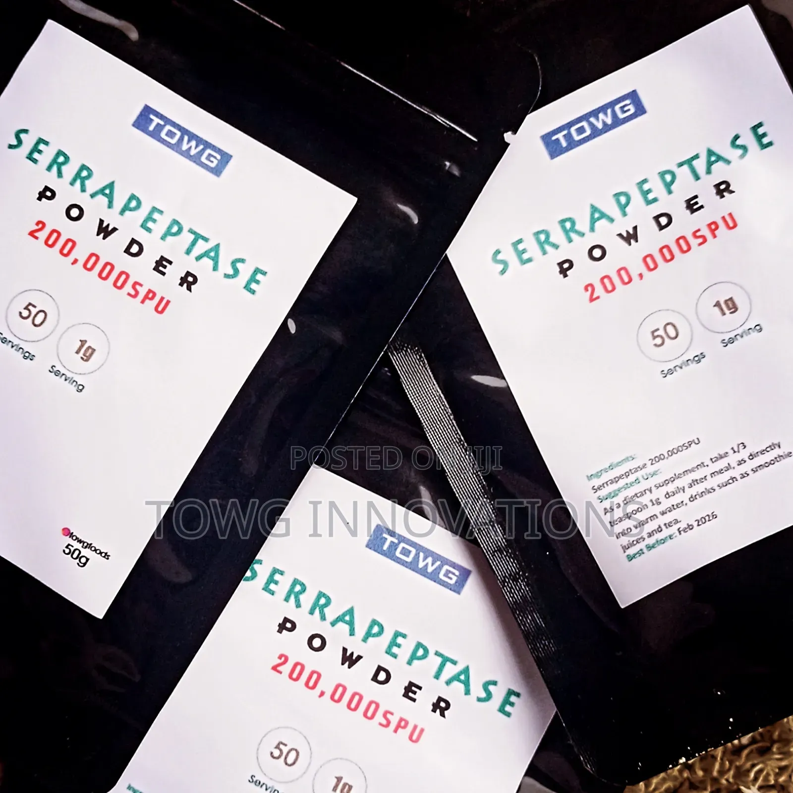 Serrapeptase 200,000 SPU - 50g