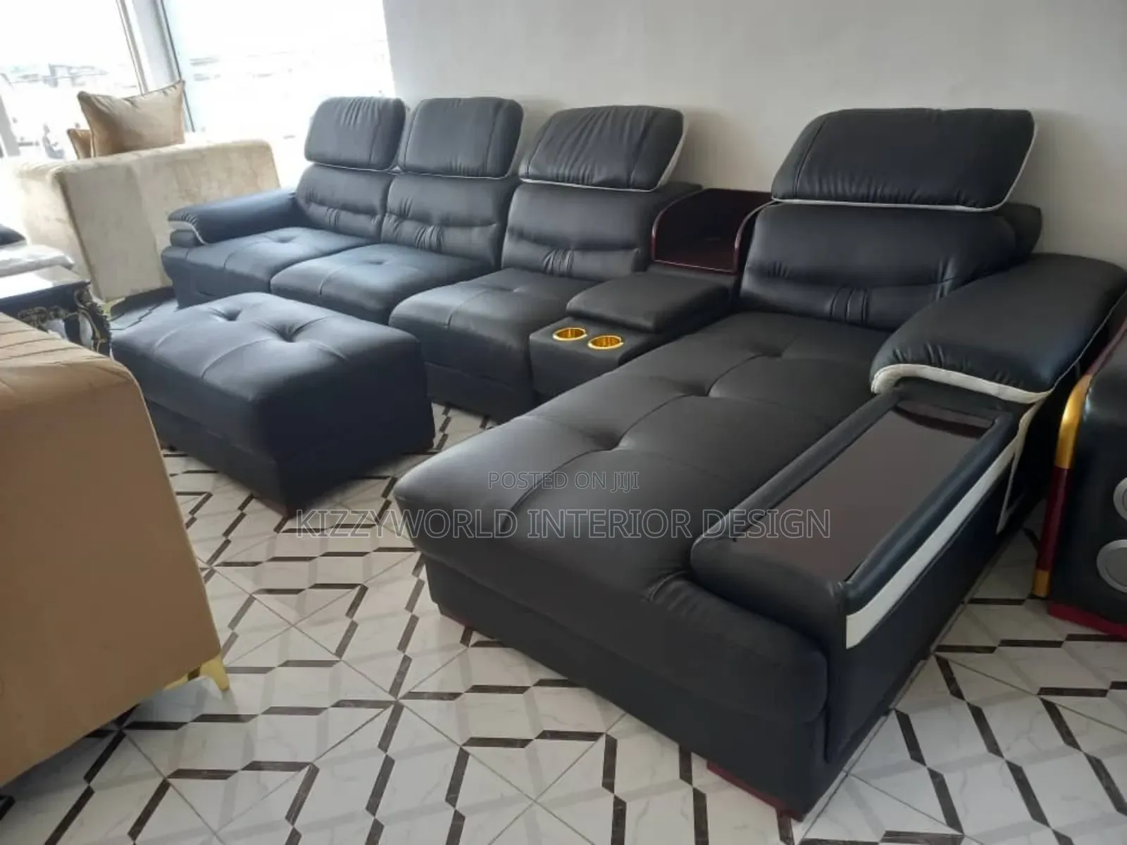 L Shape Sofa Chair Set.