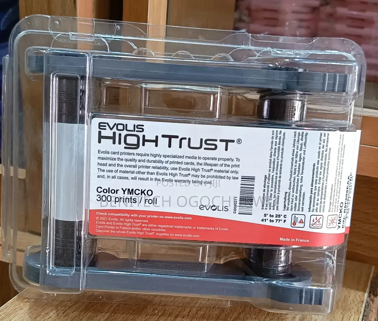 Evolis High Trust Color Ymcko 300 Prints/Roll